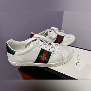 Classic Gucci Ace Bee Sneakers Womens size 36 Excellent Condition
